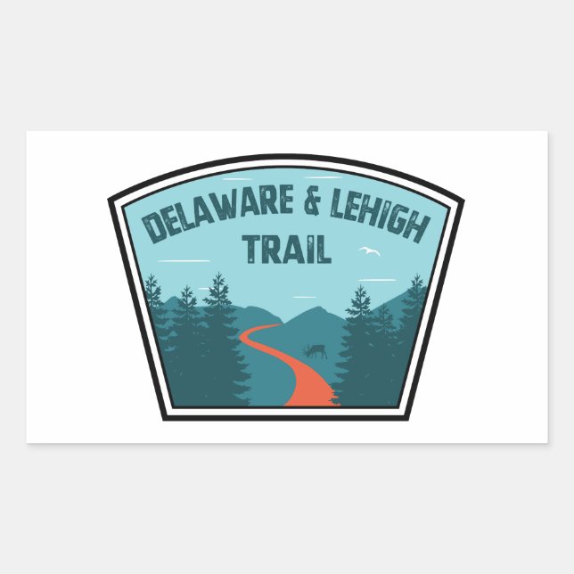 D&L Trail Pennsylvania Rectangular Sticker (Front)
