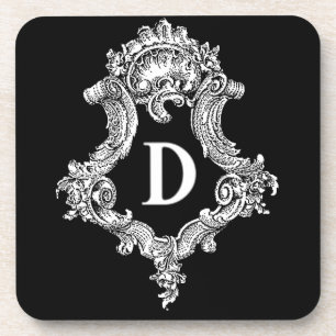 D Monogram Initial Coaster