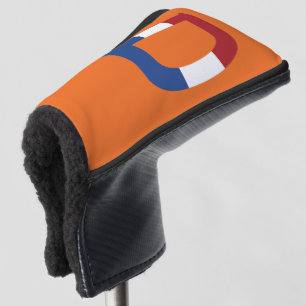 D Monogram overlaid on NLD Flag on or pccnt Golf Head Cover