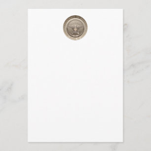 D.O.D Government Emblem Invitation