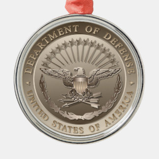 D.O.D Government Emblem Metal Tree Decoration