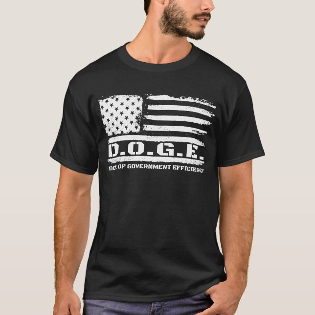 D.O.G.E. Department Of Government Efficiency DOGE T-Shirt (Front)