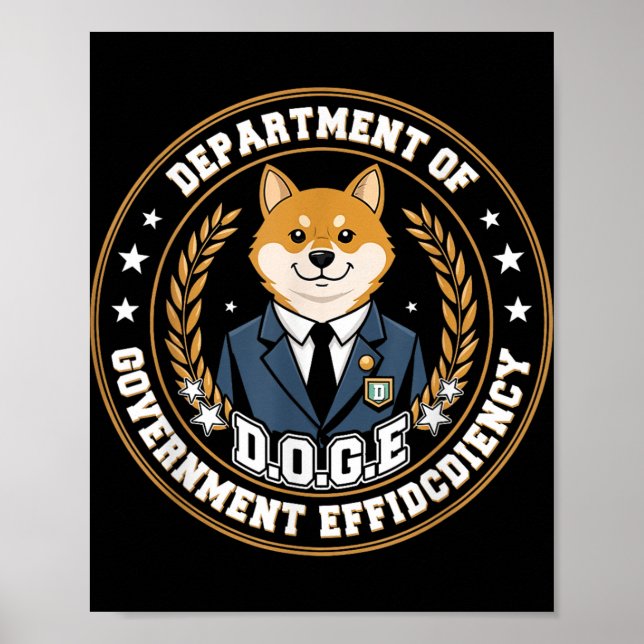 D.o.g.e Department Of Government Efficiency  Poster (Front)