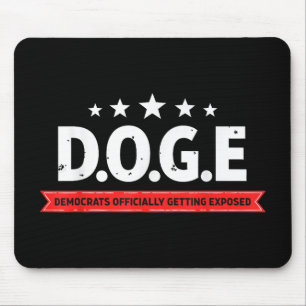 D.o.g.e Doge Democrats Officially Getting Exposed Mouse Mat