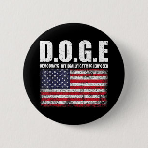 D.o.g.e Doge Department Of Government Efficiency T 6 Cm Round Badge
