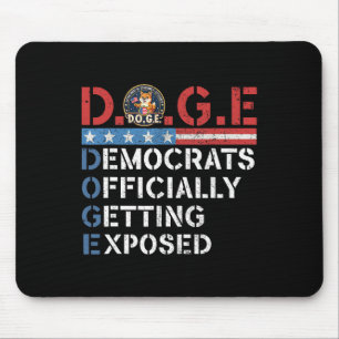 D.o.g.e Doge Department Of Government Efficiency T Mouse Mat