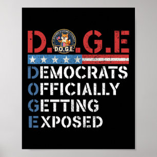 D.o.g.e Doge Department Of Government Efficiency T Poster