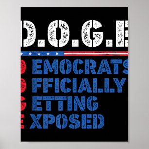 D.o.g.e Doge Department Of Government Efficiency T Poster