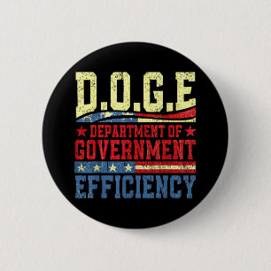 D.o.g.e Doge Department Of Government Efficiency U 6 Cm Round Badge