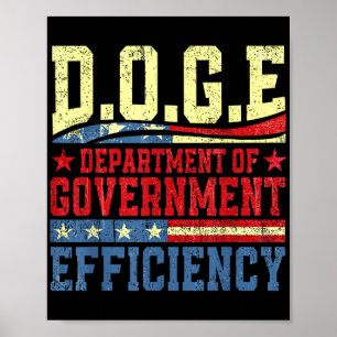 D.o.g.e Doge Department Of Government Efficiency U Poster