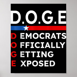 D.o.g.e Doge Department Of Government Efficiency U Poster