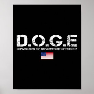 D.o.g.e Doge Department Of Government Efficiency U Poster