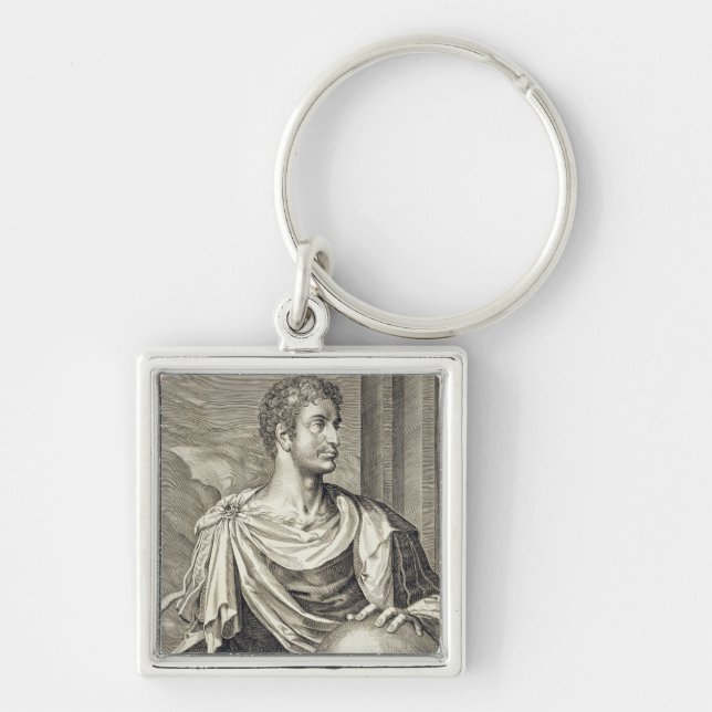 D. Octavius Augustus (63 BC - 14 AD) Emperor of Ro Key Ring (Front)