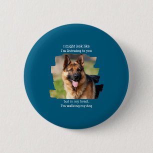 D Pet Photo Funny Dog Dad 6 Cm Round Badge