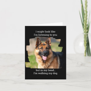 D Pet Photo Funny Dog Dad Card