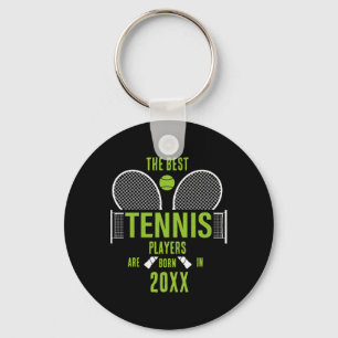 D Tennis Birth Year Name Birthday Key Ring