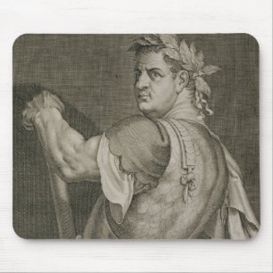 D. Titus Vespasian Emperor of Rome 79-81 AD engrav Mouse Mat