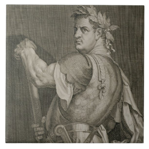 D. Titus Vespasian Emperor of Rome 79-81 AD engrav Tile