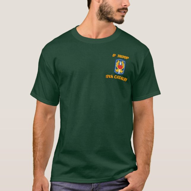 D Troop 17th Cavalry VSR M113 ACAV Shirt (Front)