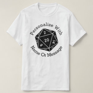 D Twenty 20 Sided Dice T-Shirt