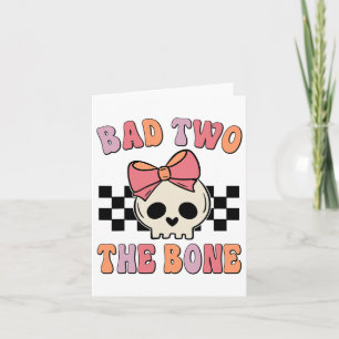 D Two The Bone Birthday 2 Years Old Birthday Kid G Card
