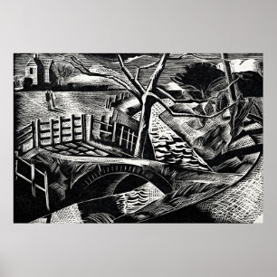 D.yke by the Road by Paul Nash Poster