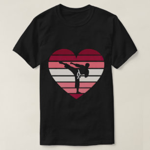 DA70-Karate Judo Heart Valentine's Day Martial Spo T-Shirt