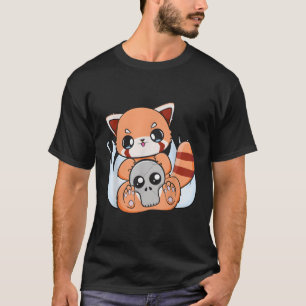 Dã­A De Muertos Red Panda Mexico Pajama Pastel Got T-Shirt