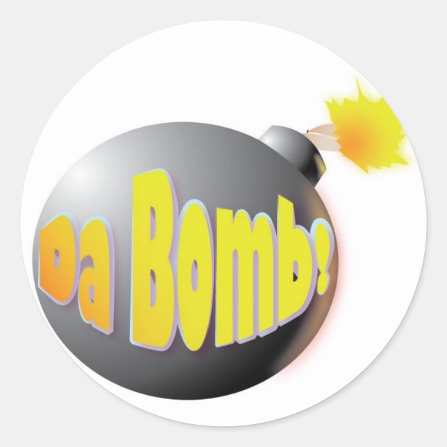 Da Bomb! sticker (Front)