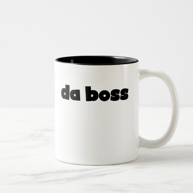 Da Boss Two-Tone Coffee Mug (Right)