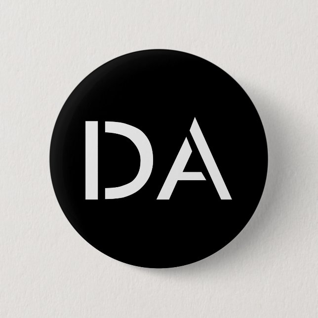 DA Classic Black Button (Front)