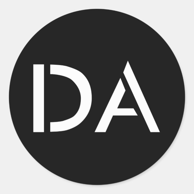 DA Classic Black Sticker (Front)