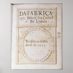 Da Fabrica que falece ha Cidade de Lysboa' Poster