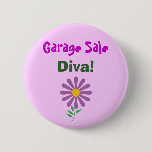 DA- Garage Sale, Diva! Button