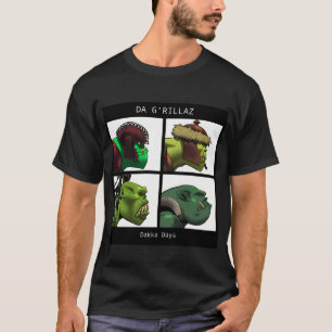 Da G'rillaz Ork Band Cover Art - Grim Dark Fantasy T-Shirt