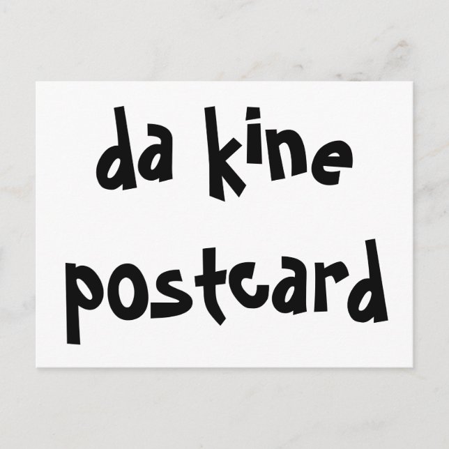 da kine Hawaii Local Postcard (Front)