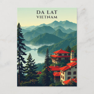 Da Lat Vietnam Scenic Travel Postcard