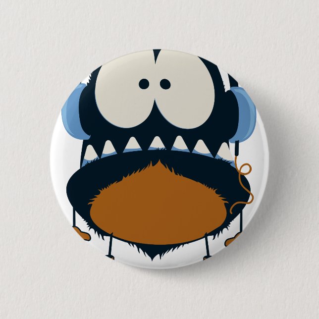 DA MUSIC 6 CM ROUND BADGE (Front)