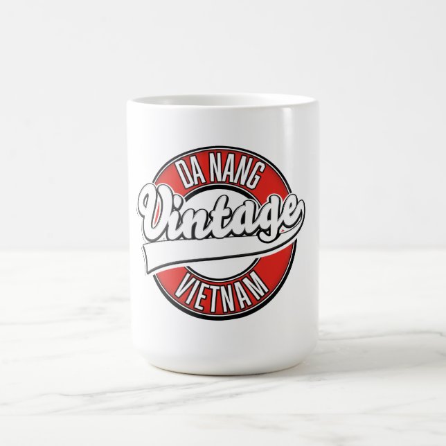 Da Nang vietnam retro logo Coffee Mug (Center)