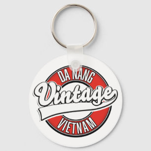 Da Nang vietnam retro logo Key Ring