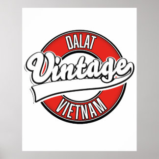 Da Nang vietnam retro logo Poster