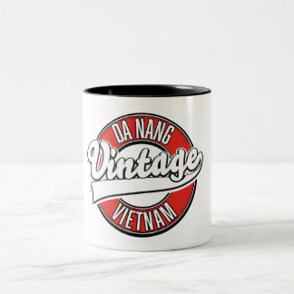 Da Nang vietnam retro logo Two-Tone Coffee Mug