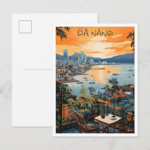Da Nang Vietnam Travel Aesthetic Postcard