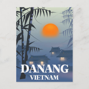 Da Nang Vietnam Travel poster Postcard