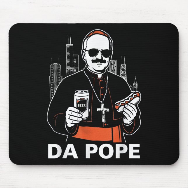 Da Pope America Pope Leo Xiv  Mouse Mat (Front)