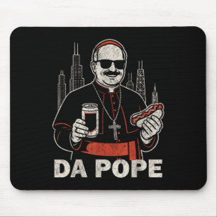 Da Pope From America Chicago Pope Leo Xiv Funny Vi Mouse Mat