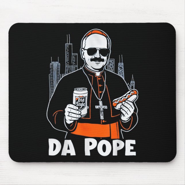 Da Pope From America Chicago Pope Leo Xiv Provost  Mouse Mat (Front)