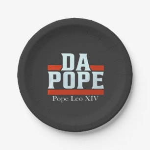 Da Pope From America Chicago Pope Leo XIV Provost  Paper Plate