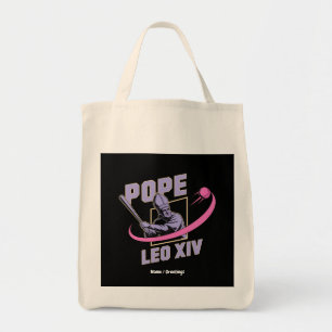 Da Pope Leo XIV Baseball Design Faith Meets Field Tote Bag