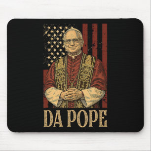 Da Pope Leo Xiv New Pope Funny Humour Men Women  Mouse Mat